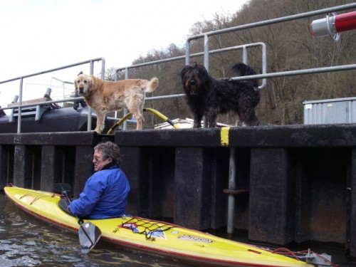 Besuch in der schleuse