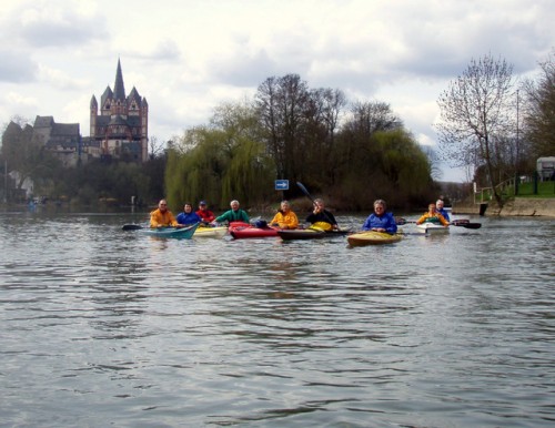 Limburg, Dom und Einfahrt in den Schleusenkanal