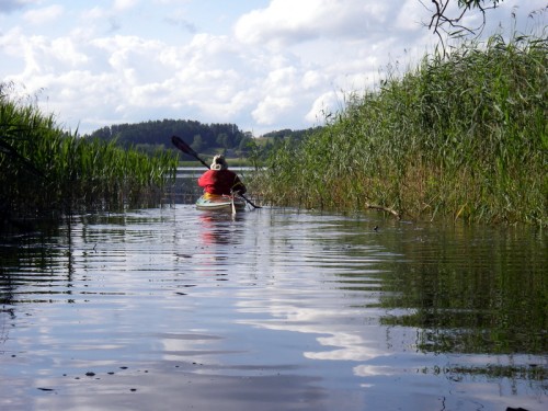 Durchfahrt von der Czarna Hancza in den Wigry Jezero