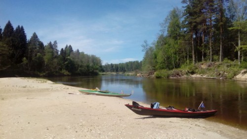 Traumstrand an der Gauja 17.05.2014